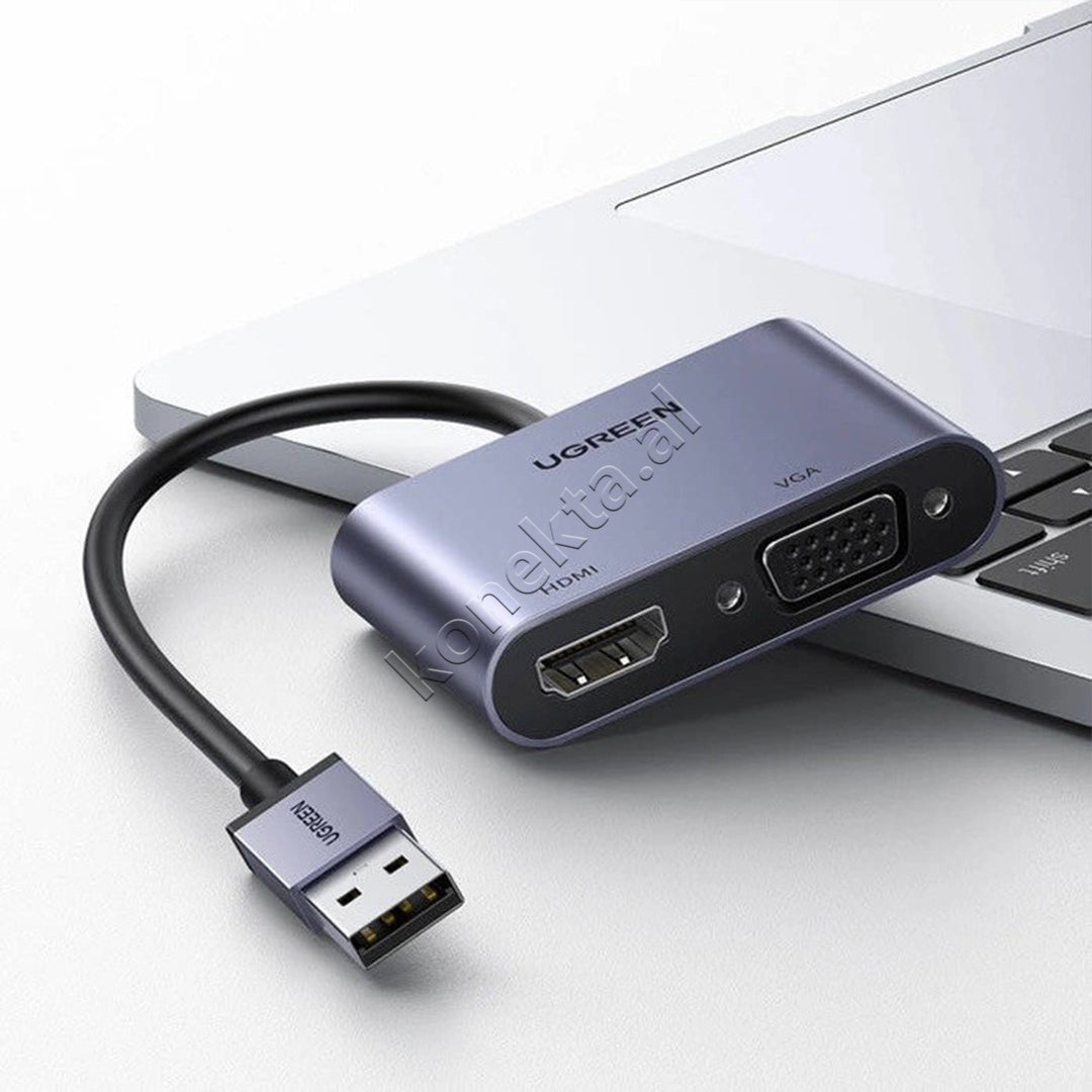 Adaptor USB-A Ne HDMI+VGA Ugreen