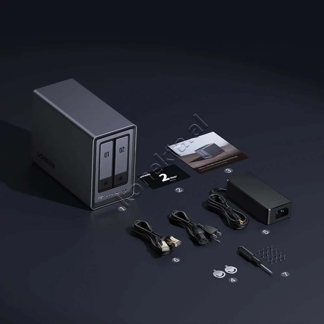 Sistem Nas Ugreen Me 2 Porta Per Ruajtjen Dhe Leximin E HDD-ve