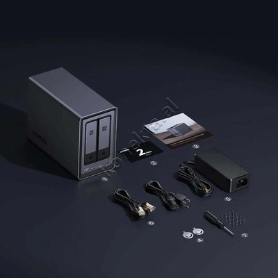 Sistem Nas Ugreen Me 2 Porta Per Ruajtjen Dhe Leximin E HDD-ve