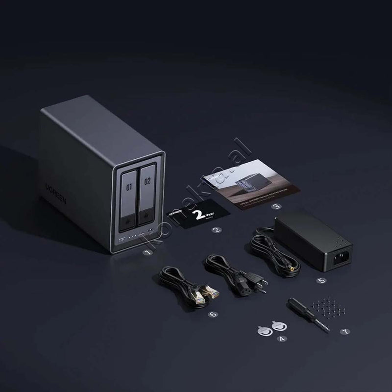 Sistem Nas Ugreen Me 2 Porta Per Ruajtjen Dhe Leximin E HDD-ve