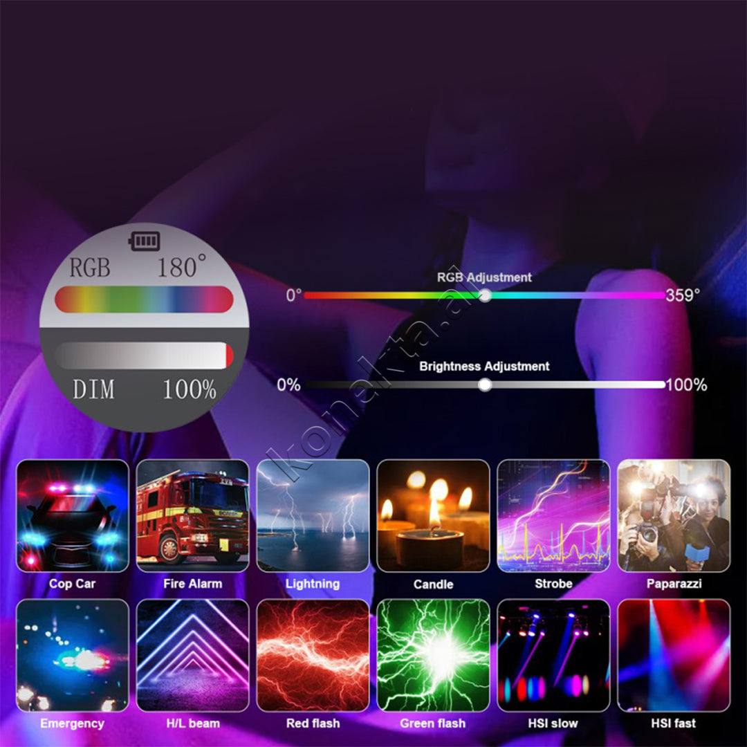 Drite Led Profesionale RGB 20W Per Video Dhe Fotografi Jmary