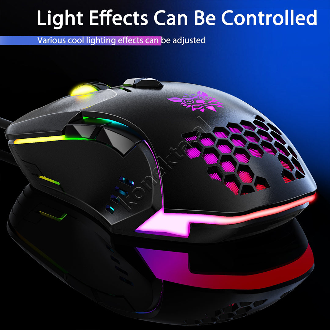 Maus Gaming Me Kabell RGB 6400 DPI Onikuma