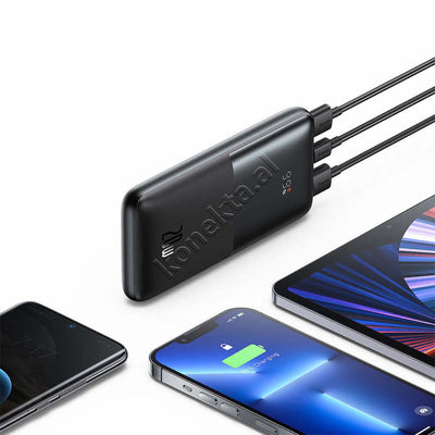 Bateri e Jashtme 10'000mAh 20W Me Porta 2xUSB-A Dhe USB-C Baseus