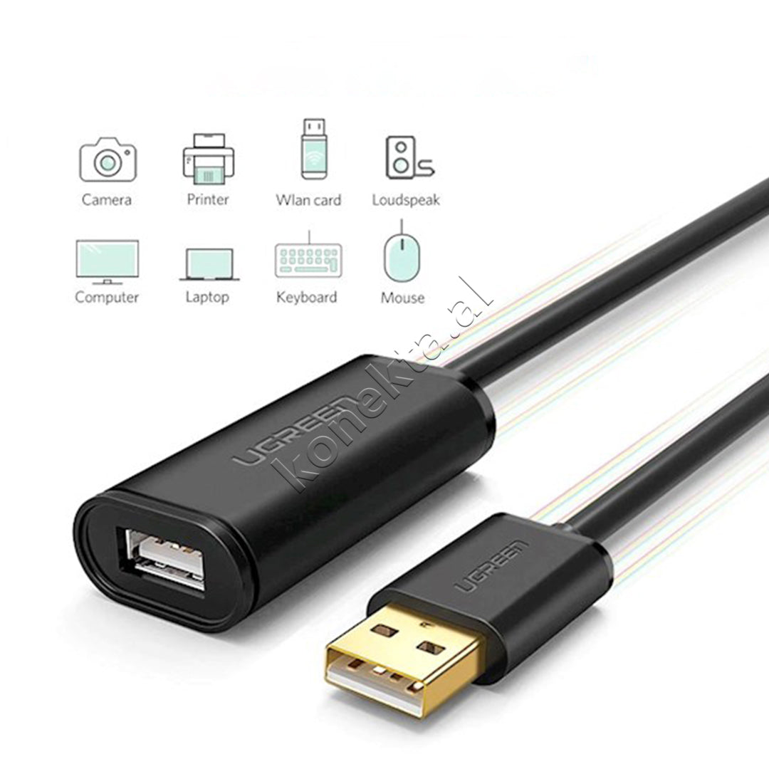 Kabell USB-C (M) Ne USB-C (F) Ugreen 15m