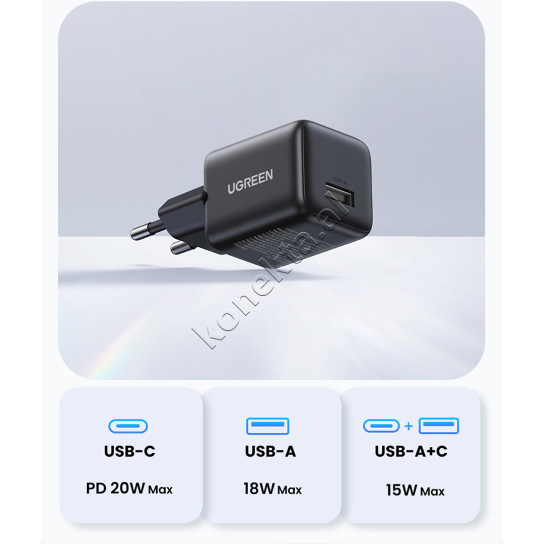 Adaptor Karikimi Celulari 18W Me Porte USB-A Ugreen