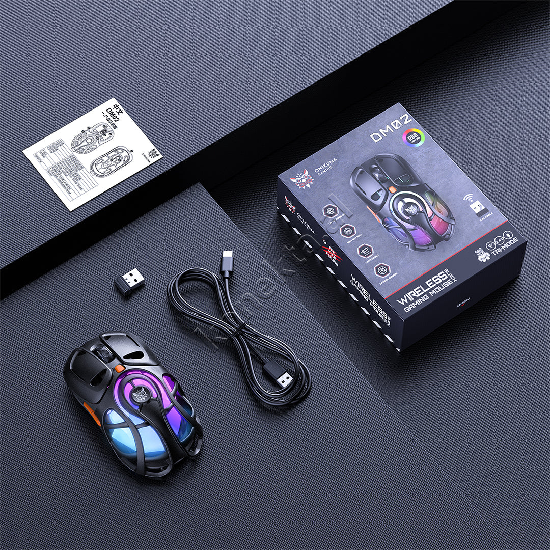 Maus Gaming Wireless Tri-Mode RGB Onikuma