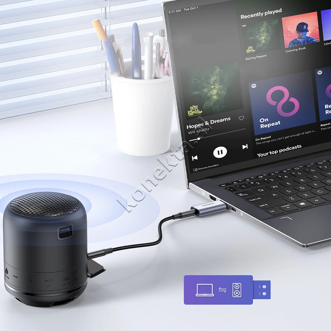 Adaptor Audio USB-A (M) Ne AUX 3.5mm (F) Ugreen
