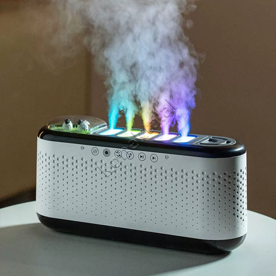 Aromatizues Me Altoparlant Bluetooth Dhe Drite Led 600ml