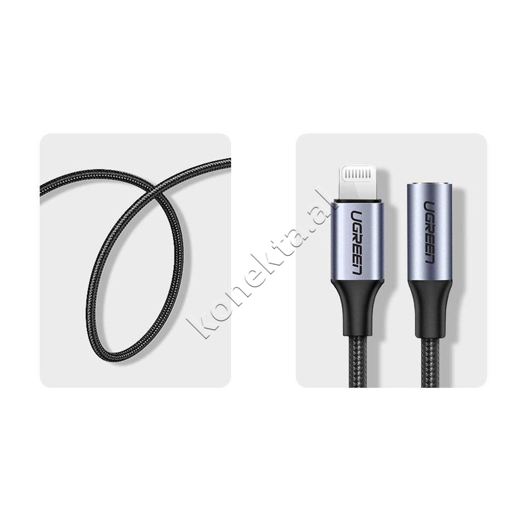 Kabell Nga Lightning Ne Aux 3.5mm Ugreen 10cm