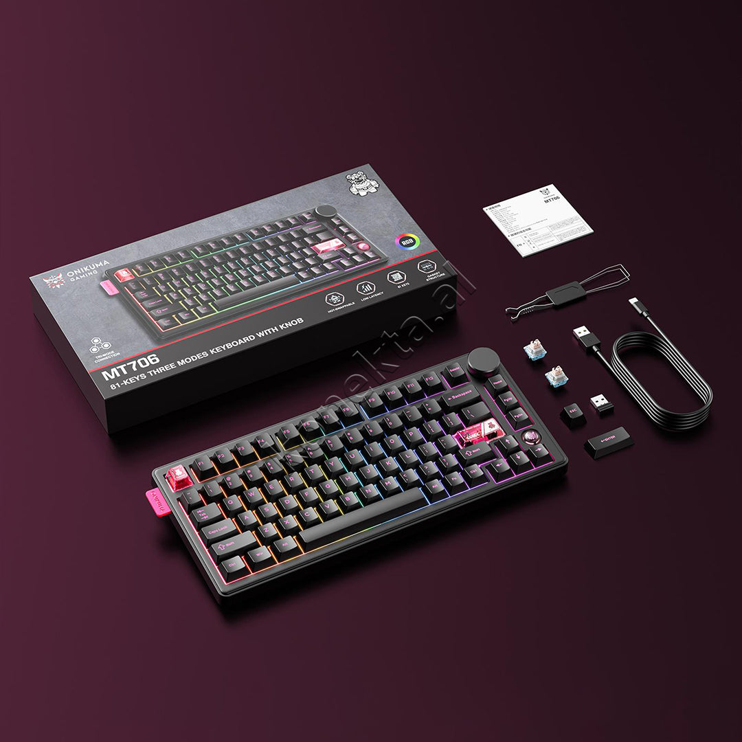 Tastiere Mekanike Gaming Me Ndriçim RGB Onikuma