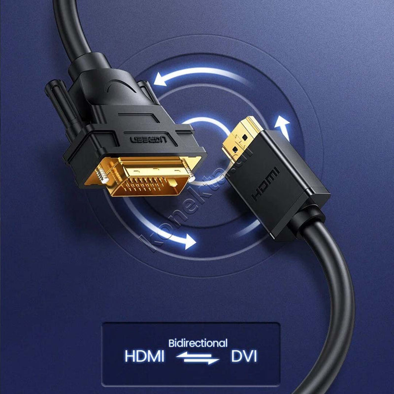 Kabell Adaptor HDMI (M) Ne DVI(24+1) Ugreen