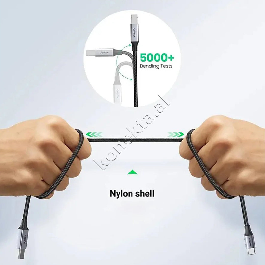 Kabell USB-C (M) Ne USB-B 2.0 (M) 3m Ugreen