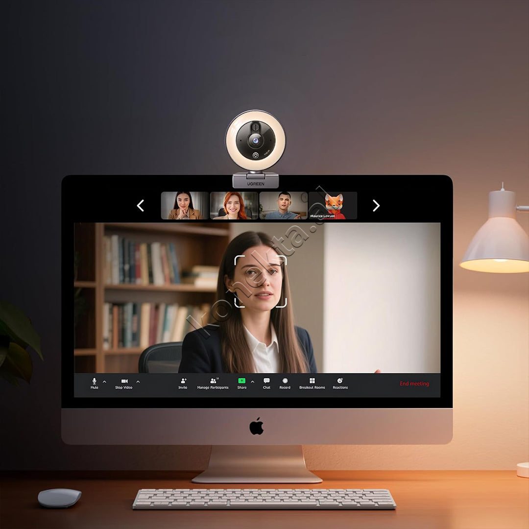 Kamera Per Kompjuter Webcam 2K Me Drite Led Ugreen