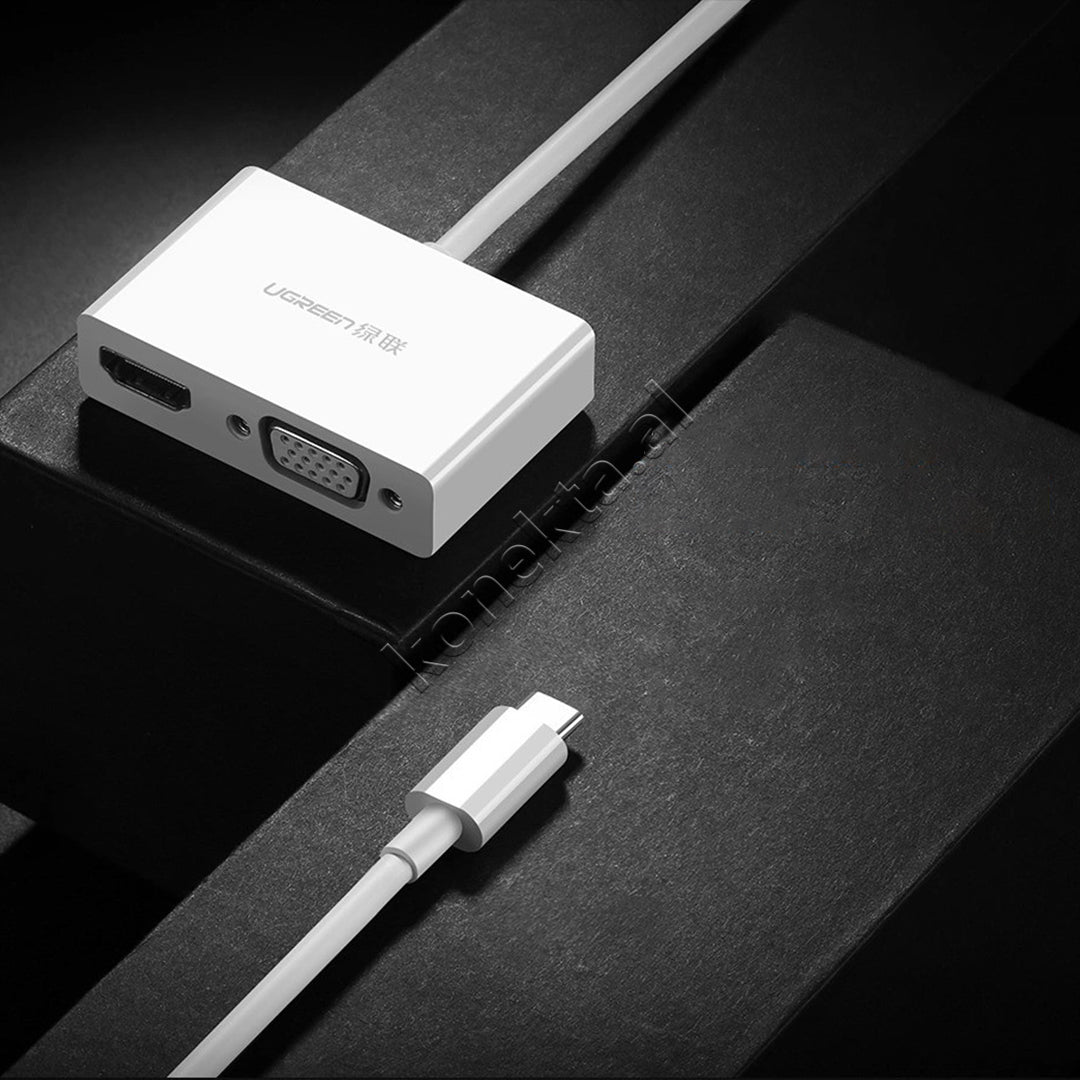 Kabell USB-C (M) Ne HDMI + VGA Ugreen