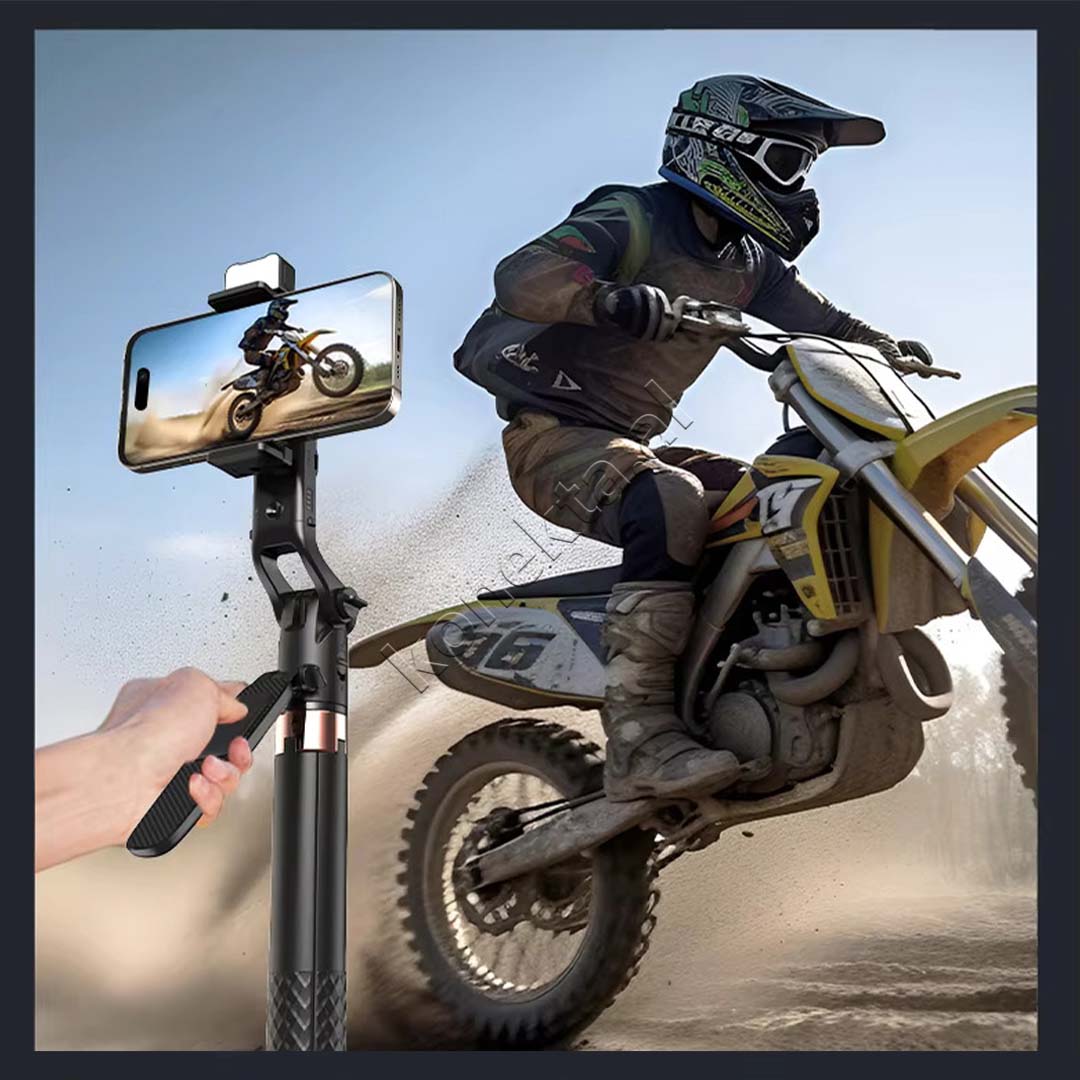 Trekembesh (Tripod ) Dhe Selfie Stick Per Telefon Me Sensor Ndjekjeje Inteligjent 360° Me Drite