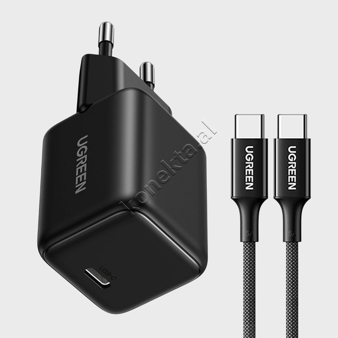 Adaptor Karikimi 30W GaN Me Kabell Type-C Ugreen