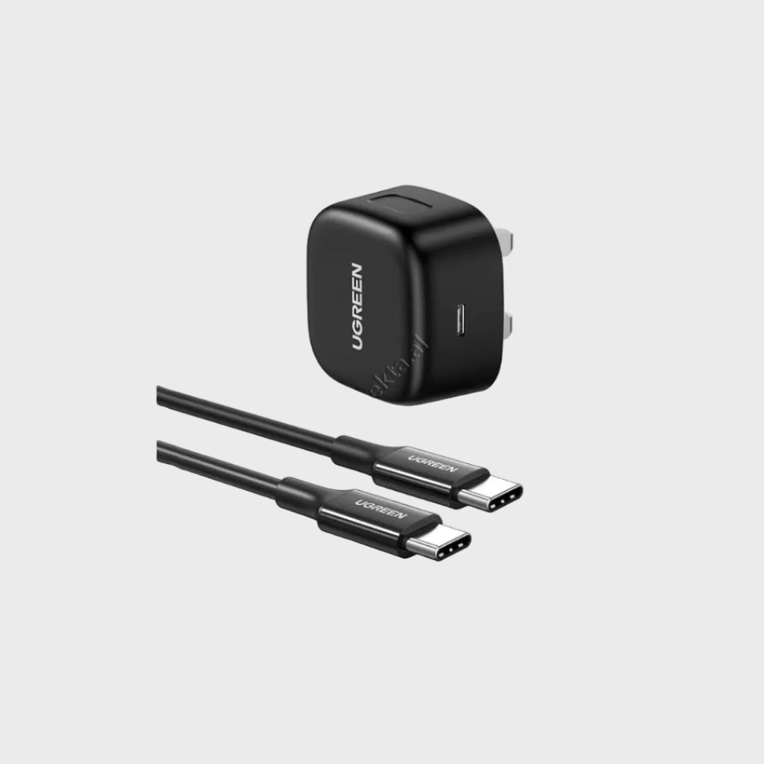 Adaptor Karikimi Fast Charger Dhe USB Cable UGreen 25W