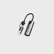 Adaptor Me Porte HDMI, Usb-A Dhe Usb-C Per Video Coteci
