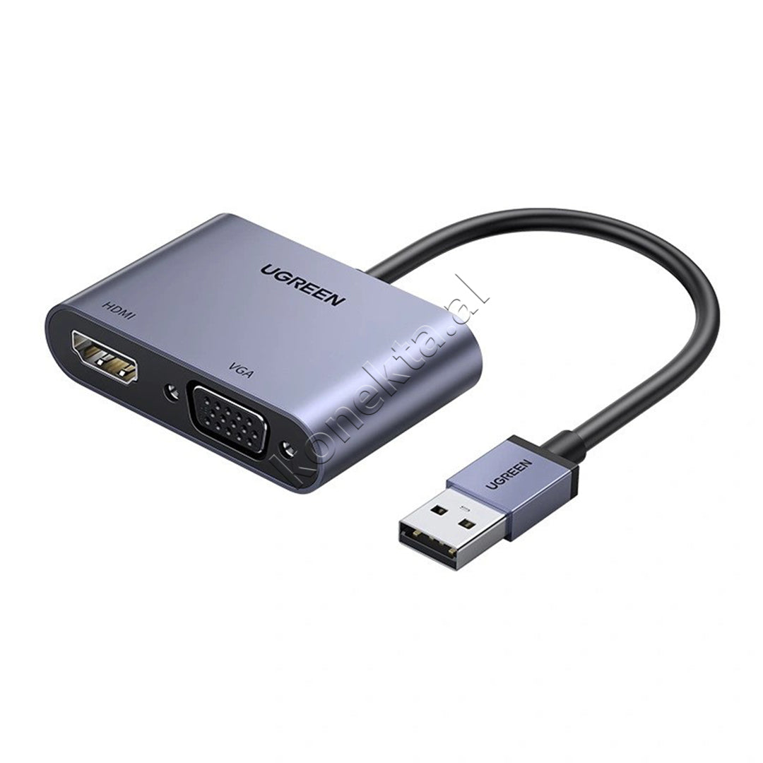 Adaptor USB-A Ne HDMI+VGA Ugreen