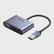Adaptor USB-A Ne HDMI+VGA Ugreen