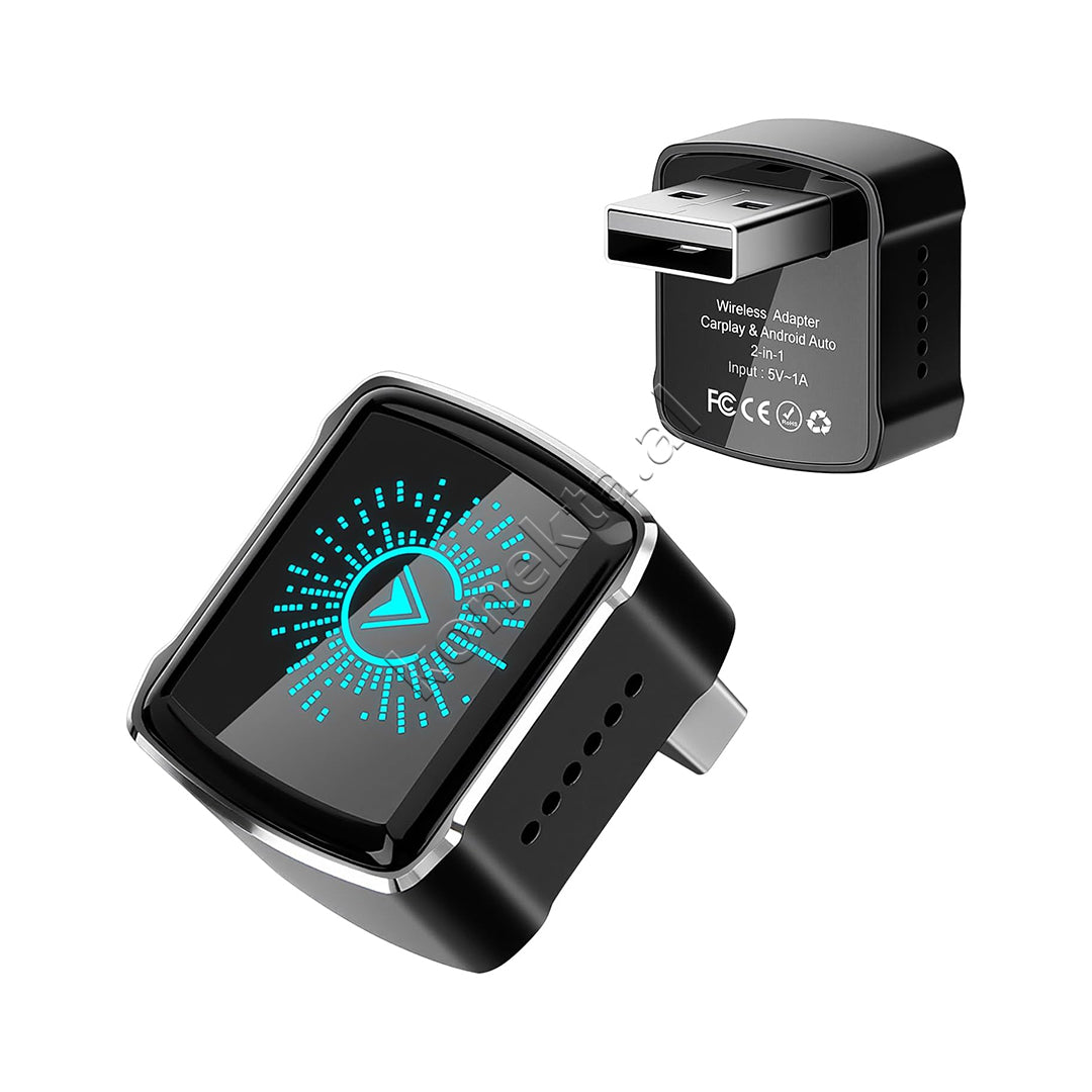 Adaptor Wireless 2 Ne 1 Per Apple CarPlay Dhe Android Auto