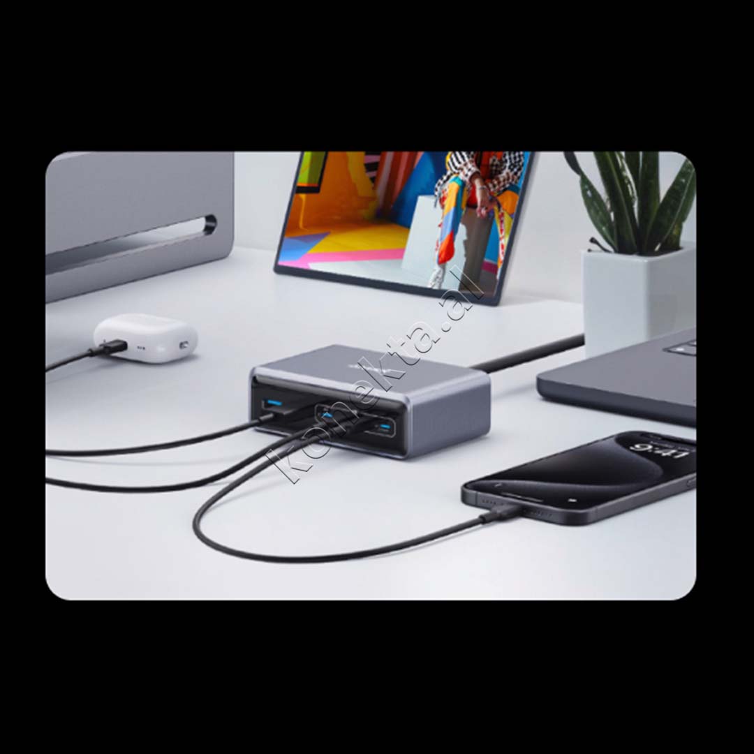 Adaptor HUB Anker Me 2 Porta USB-A Dhe 4 Porta USB-C
