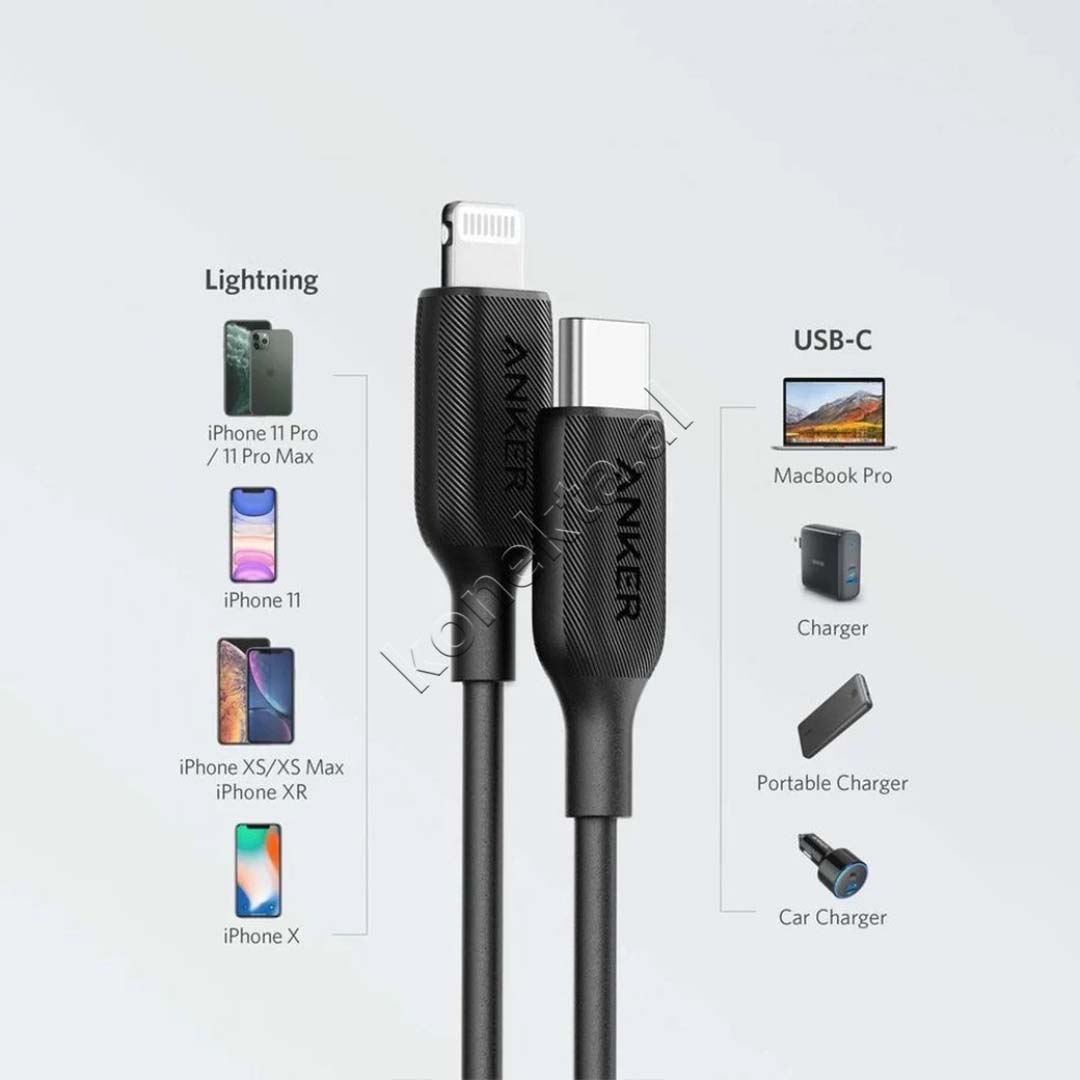 Kabell Karikimi Anker Type-C Ne Lightning