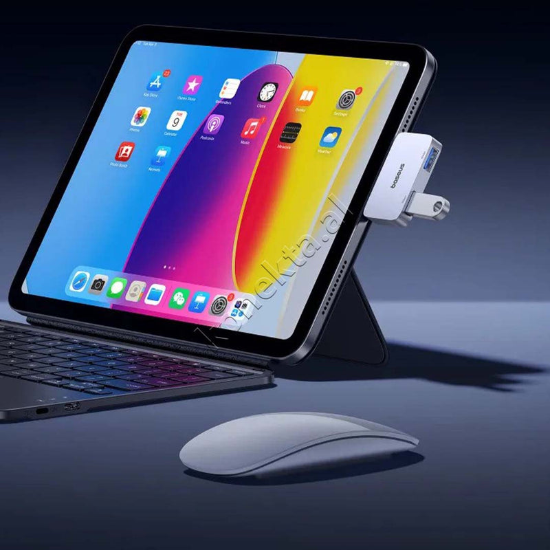 Adaptor Me 2 Porta USB3.0 Dhe Porte USB-C Baseus