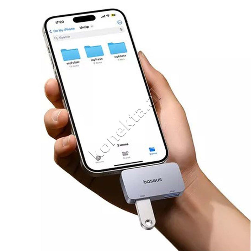 Adaptor Me 2 Porta USB3.0 Dhe Porte USB-C Baseus