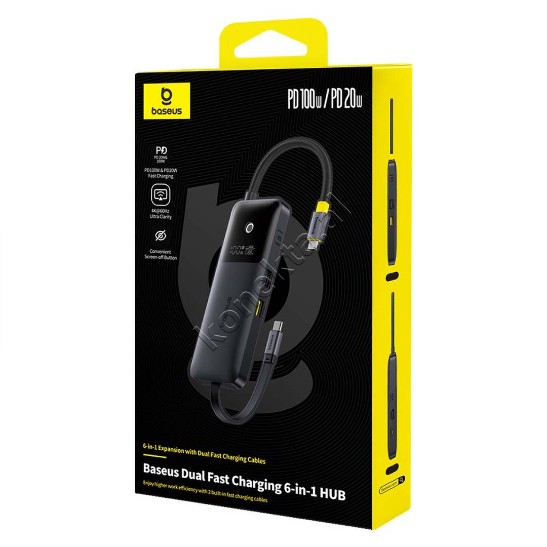 Adaptor HUB Baseus Me Shumë Porta 6 në 1
