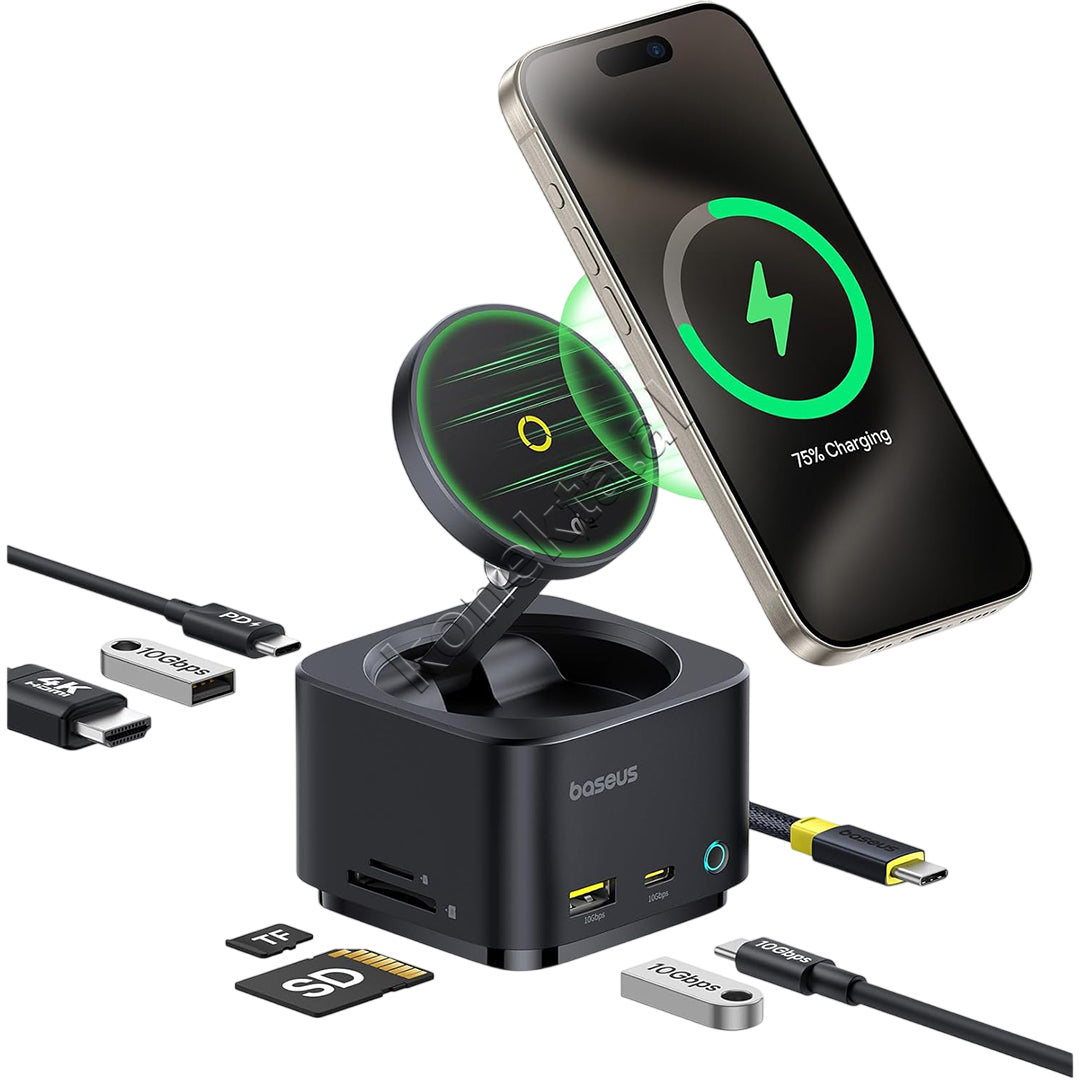 Hub Karikimi Wireless MagPro Seria II Baseus 7 Ne 1 15W