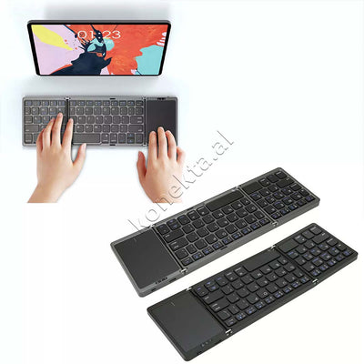 Tastiere Wireless E Palosshme Me Bluetooth Dhe Touchpad Per Kompjuter Ose Laptop