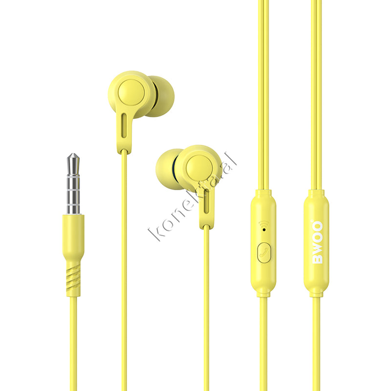 Kufje Me Kabell Dhe Fishe Audio Aux 3.5mm Bwoo