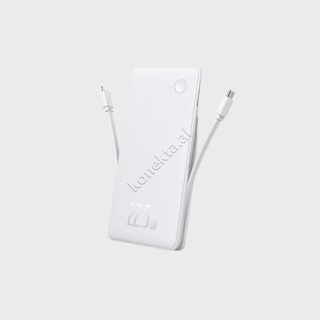 Bateri E Jashtme 22.5W 10000mah Me Porte USB-A / USB-C Dhe Me Kabell Type-C / Lightning Baseus
