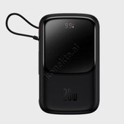 Bateri E Jashtme Baseus 20W 10000mAh Me 2 Porta Dhe Kabell Lightning