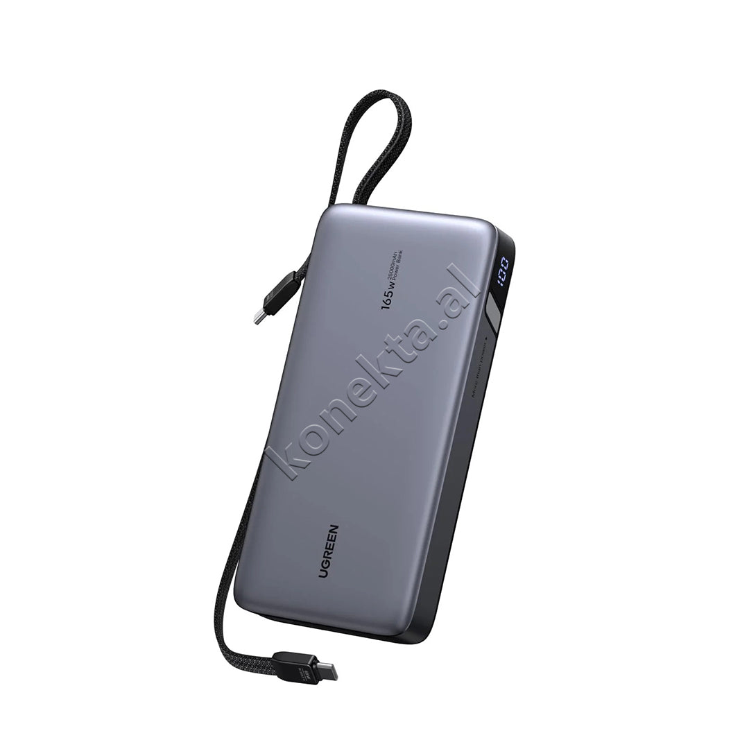 Bateri E Jashtme Me Dy Fisha Te Terheqshme Type-C 165W 25'000mAh Ugreen