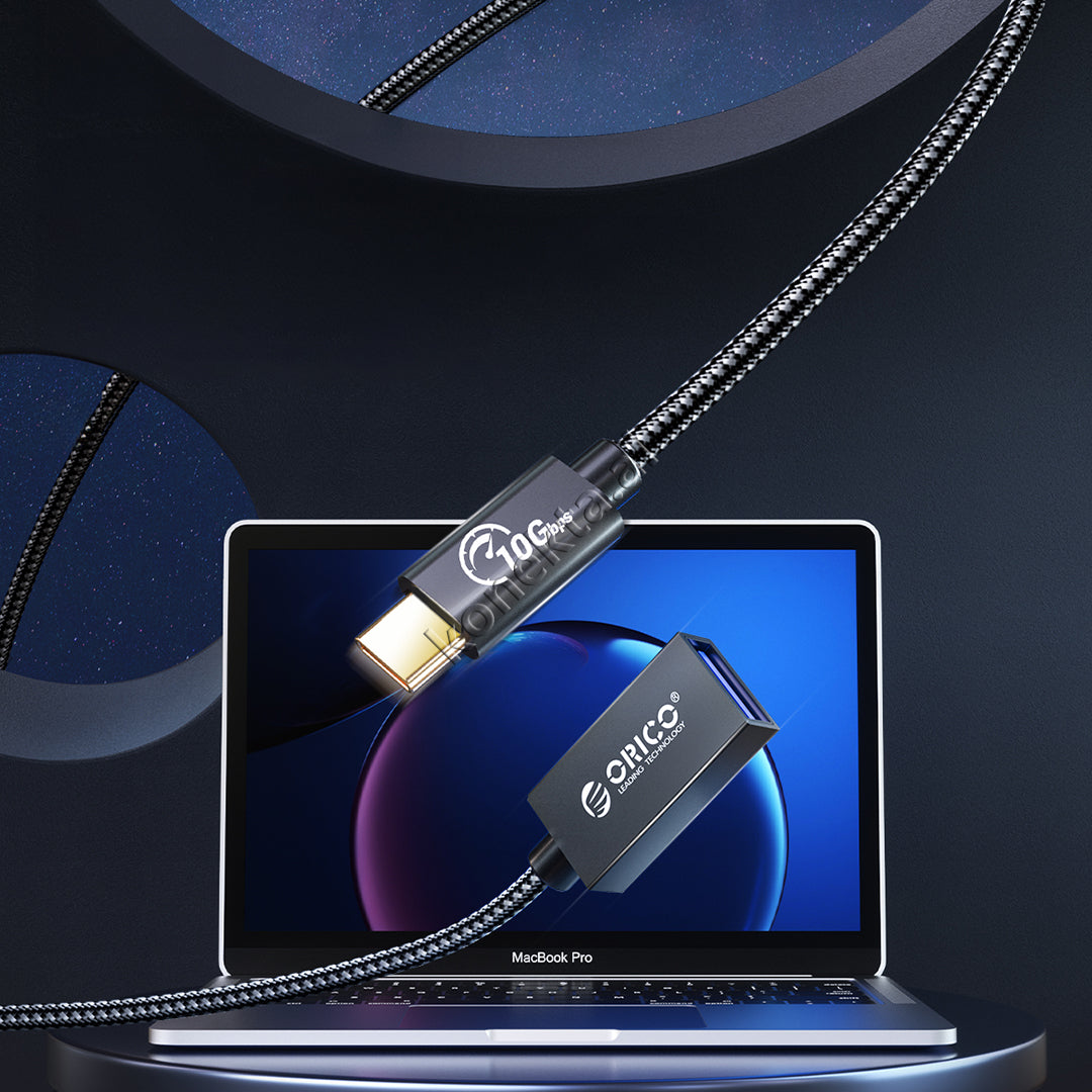 Kabëll Zgjatues Karikimi dhe Transmetimi Type-C në USB3.1(femër) GEN2 10Gbps 60W