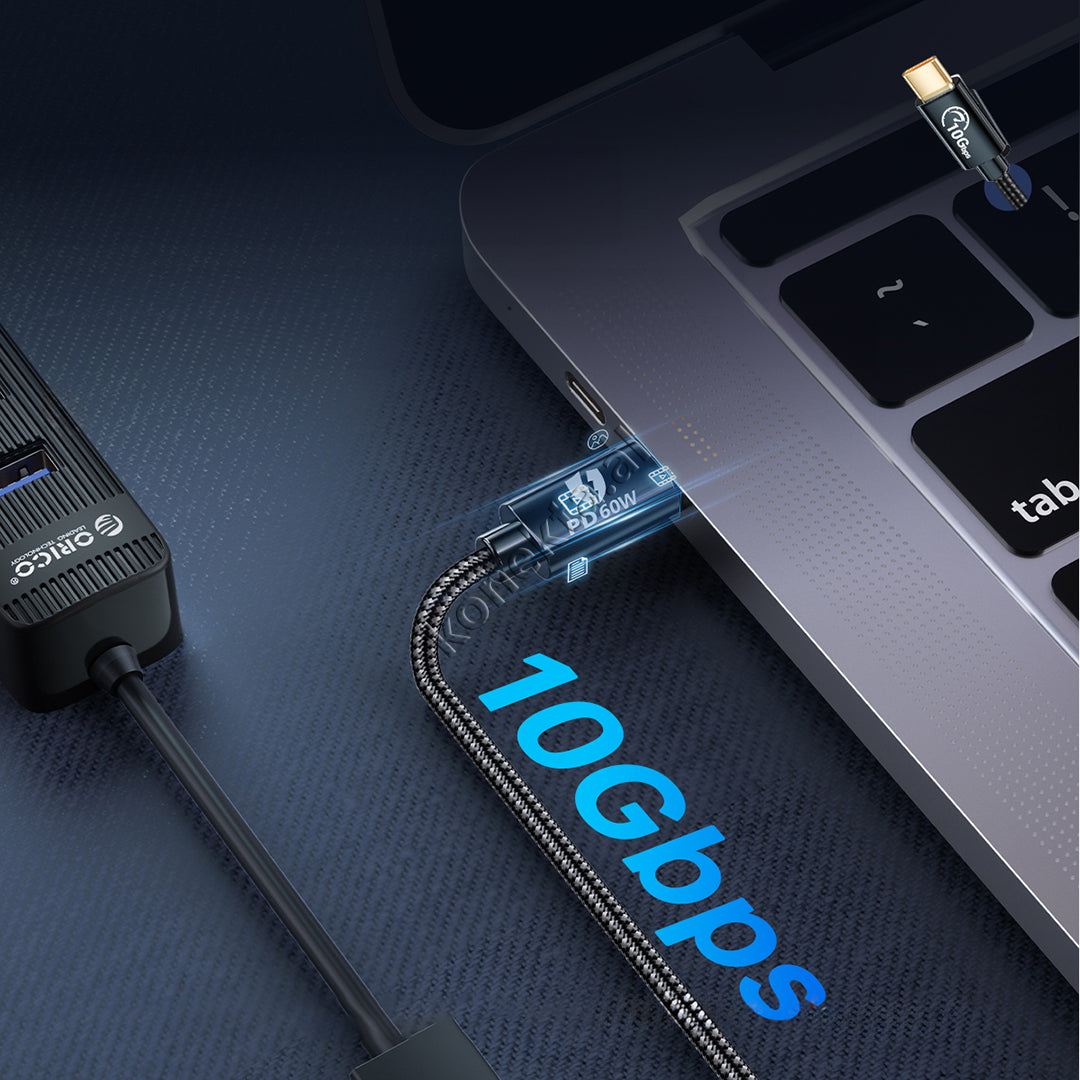 Kabëll Zgjatues Karikimi dhe Transmetimi Type-C në USB3.1(femër) GEN2 10Gbps 60W