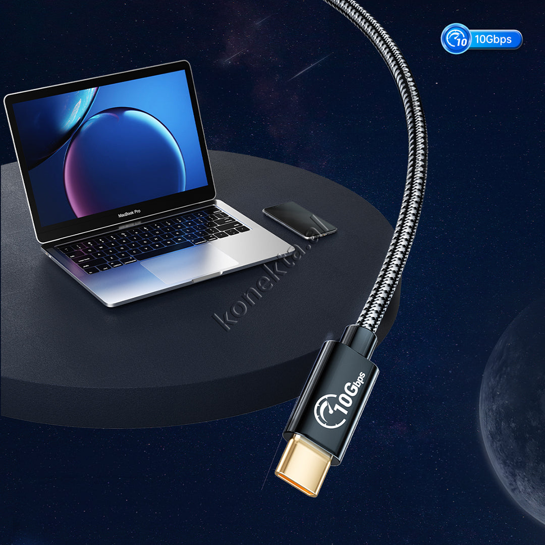 Kabëll Zgjatues Karikimi dhe Transmetimi Type-C në USB3.1(femër) GEN2 10Gbps 60W