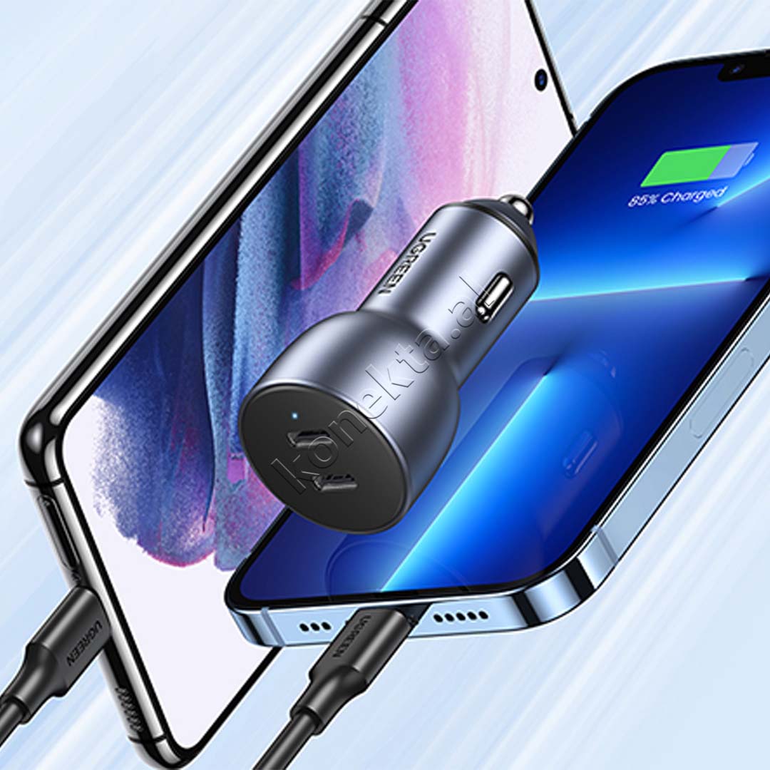 Adaptor Karikimi 40W Per Makine Me Dy Porta USB-C Ugreen