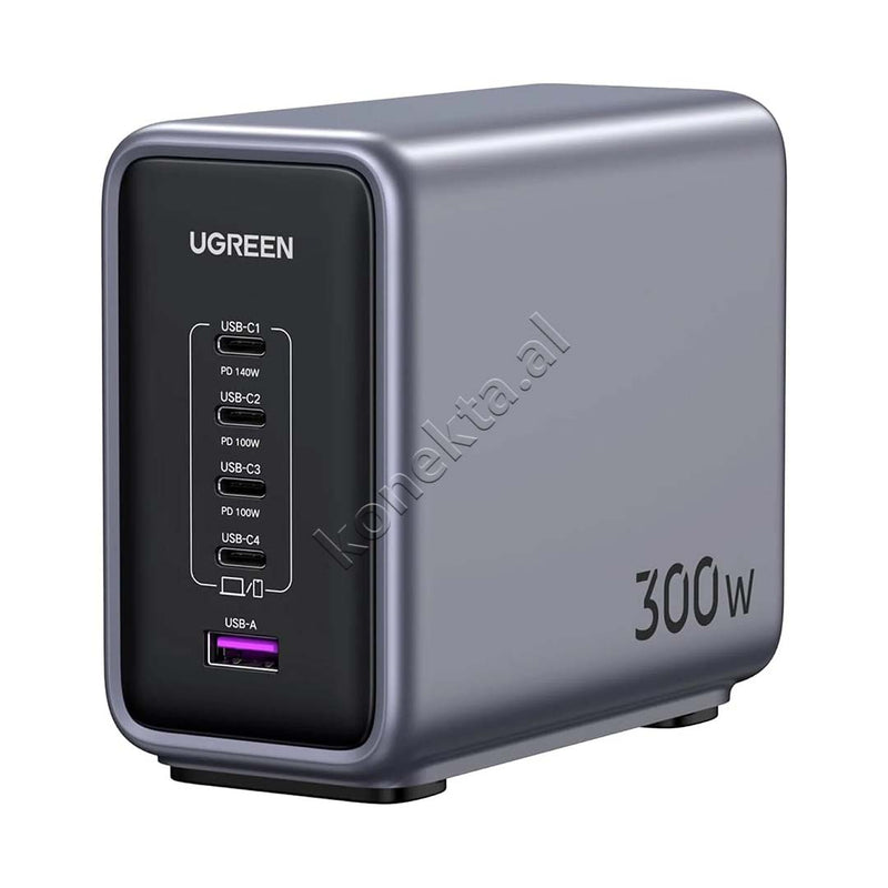 Adaptor Karikimi Nexode GAN 300W Me 5 Porta Ugreen