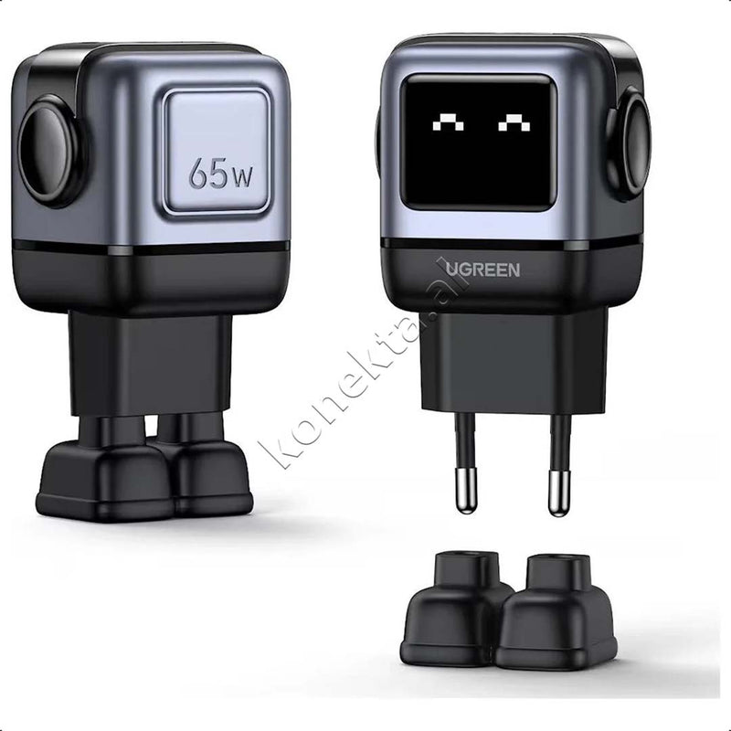 Adaptor Karikimi 65W 3 Ne 1 Ugreen Me 2 Porta Type-C Dhe 1 Porte USB-A