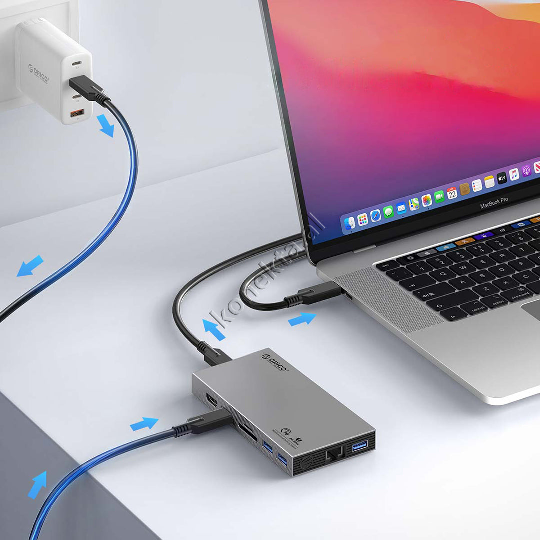 Mega Adaptor Me 9 Porta + Lexues SSD-je Deri Ne 2TB