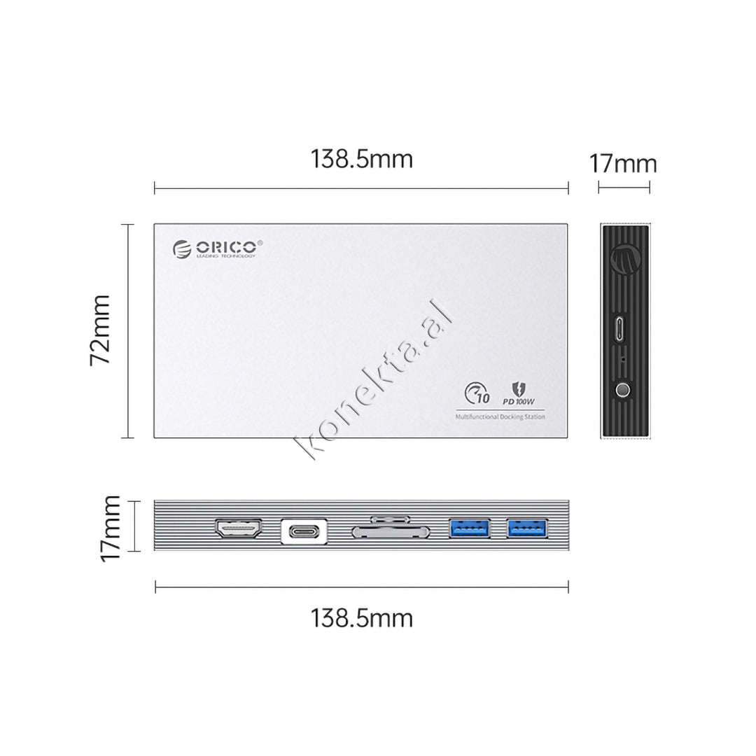 Mega Adaptor Me 9 Porta + Lexues SSD-je Deri Ne 2TB