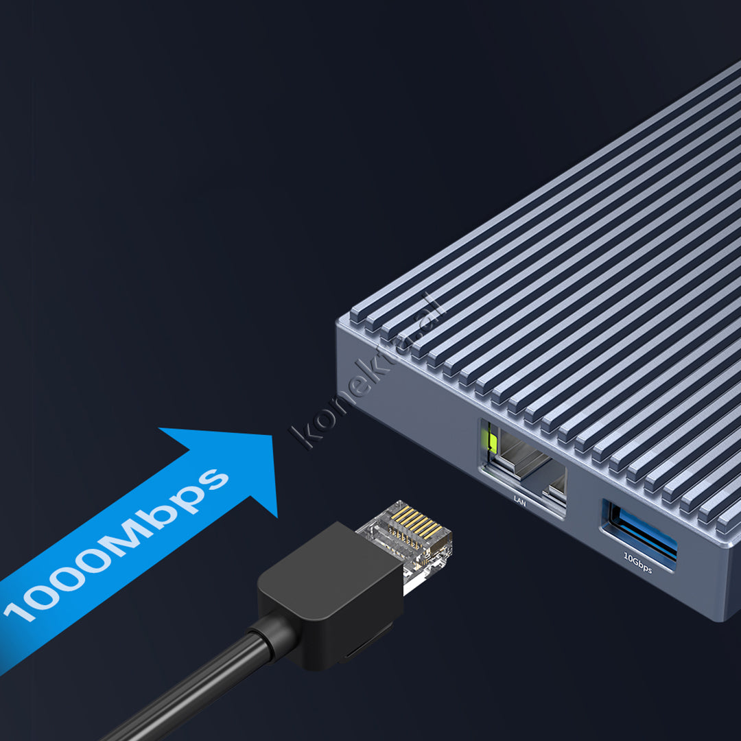 Mega Adaptor Multifunksional Me 9 Porta + Lexues SSD Deri Ne 2TB