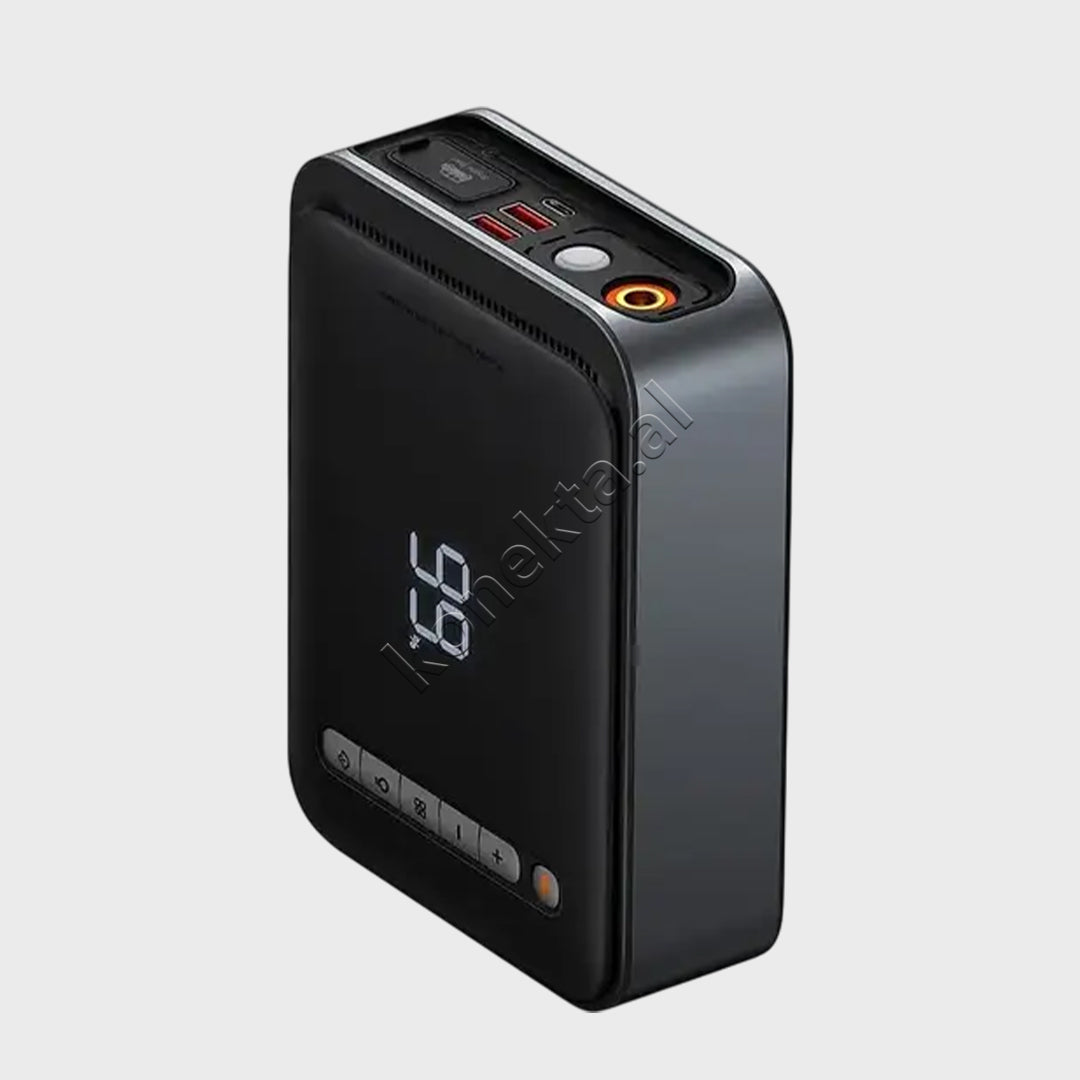 Bateri E Jashtme Multifunksionale Baseus 8800mAh Me Pompe Per Goma Dhe Starter Ne Raste Emergjente