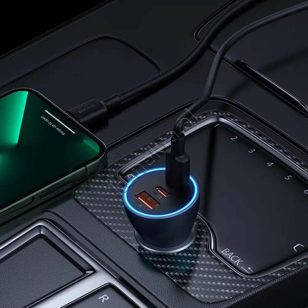 Adaptor Karikimi 65W Me 2 Porta USB-C Dhe Nje Porte USB-A Baseus