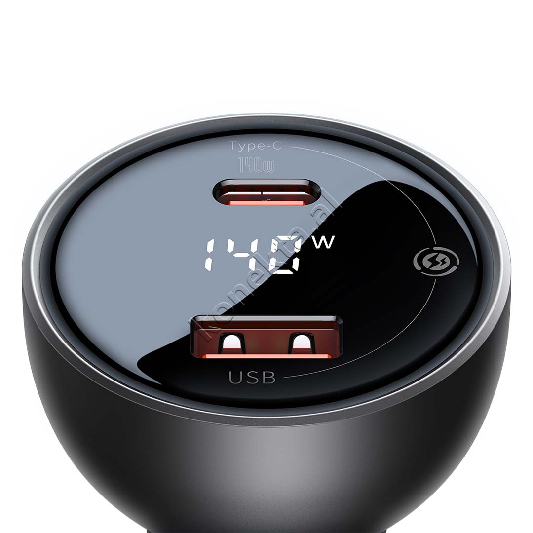 Adaptor Karikimi 140W Me Porte USB-C Dhe USB-A Baseus
