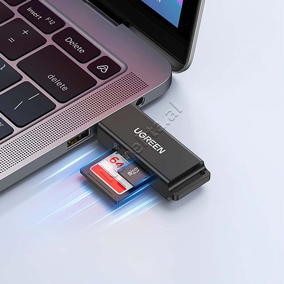 Adaptor Ugreen Me Portë USB Për Kartë SD Dhe TF