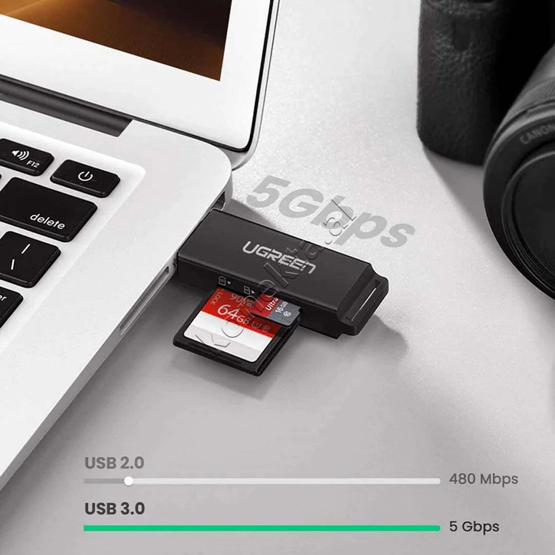 Adaptor Ugreen Me Portë USB Për Kartë SD Dhe TF